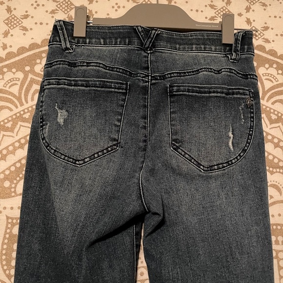 DEMOCRACY BRAND “AB” TECHNOLOGY BUTTON & ZIP-UP JEANS (LIKE NEW) LADIES SIZE 2 - Picture 4 of 7